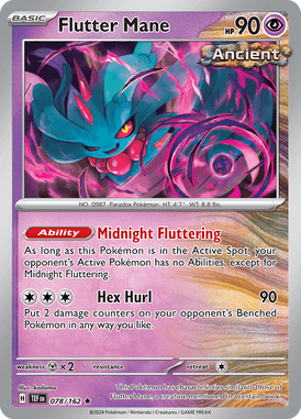 Temporal Forces - 078/162 - Flutter Mane - Losse Pokemon kaarten Kopen - LuiopZondag TCG Store Assen