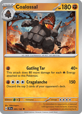 Temporal Forces - 095/162 - Coalossal - Losse Pokemon kaarten Kopen - LuiopZondag TCG Store Assen