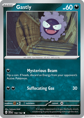 Temporal Forces - 102/162 - Gastly - Losse Pokemon kaarten Kopen - LuiopZondag TCG Store Assen
