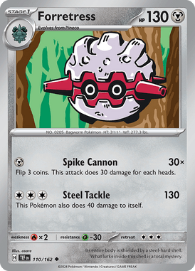 Temporal Forces - 110/162 - Forretress - Losse Pokemon kaarten Kopen - LuiopZondag TCG Store Assen