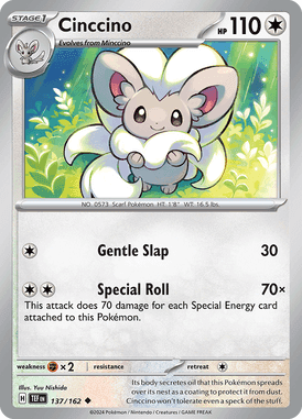 Temporal Forces - 137/162 - Cinccino - Losse Pokemon kaarten Kopen - LuiopZondag TCG Store Assen