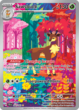 Temporal Forces - 166/162 - Sawsbuck - Losse Pokemon kaarten Kopen - LuiopZondag TCG Store Assen