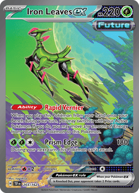 Temporal Forces - 203/162 - Iron Leaves ex - Losse Pokemon kaarten Kopen - LuiopZondag TCG Store Assen
