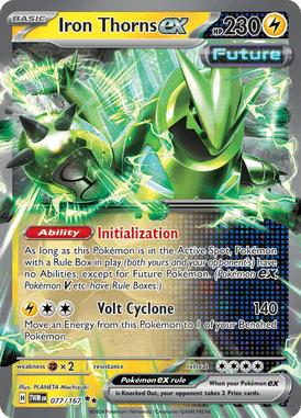 Twilight Masquerade - 077/167 - Iron Thorns ex - Losse Pokemon Kopen - LuiopZondag TCG Store Assen

