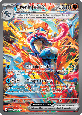 Twilight Masquerade - 214/167 - Greninja ex - Losse Pokemon Kopen - LuiopZondag TCG Store Assen
