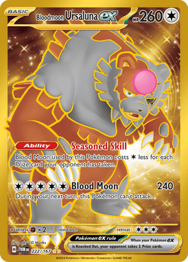 Twilight Masquerade - 222/167 - Bloodmoon Ursaluna ex (Gold)
 - Losse Pokemon Kopen - LuiopZondag TCG Store Assen