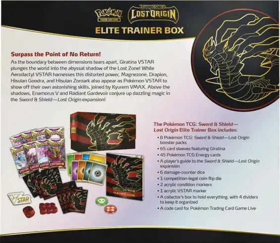 Lost Origin Elite Trainer Box acterzijde